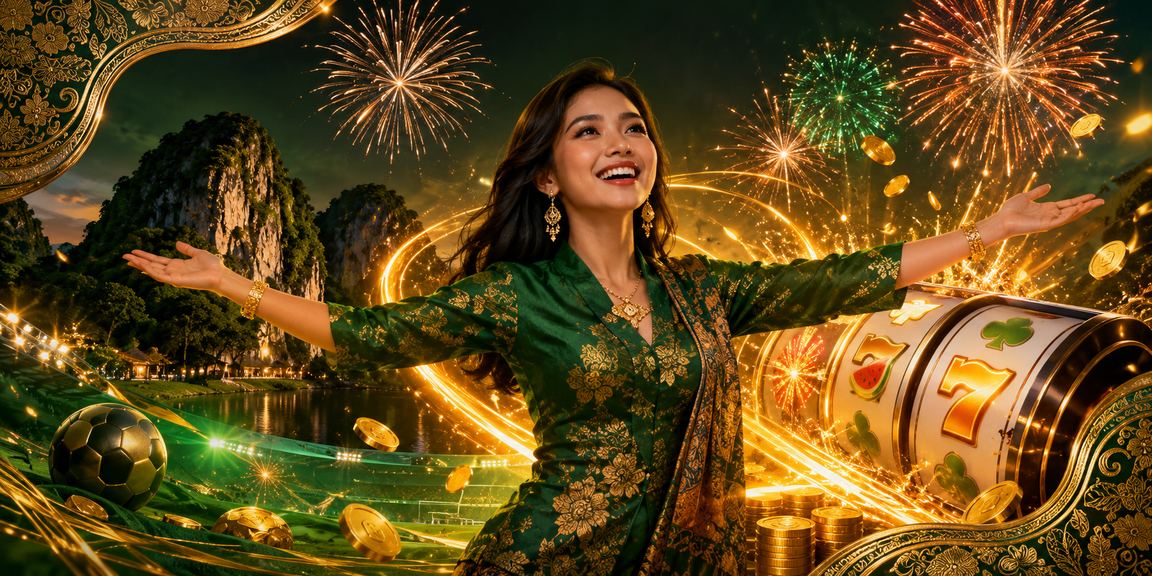 Pengalaman hiburan digital dengan motif batik tempatan yang meriah di Ipoh